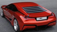 BMW sports cars concept art concept cars futuristic orange cars 