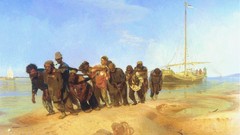 Boats Volga Ilya Repin