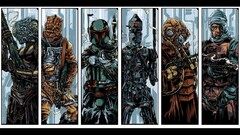 boba fett bounty hunter collage artwork IG-88 Bossk star wars