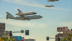 Boeing space shuttle F-18 escort boeing 747