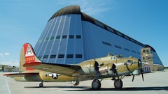 Bomber airplanes flying fortress B-17 Flying Fortress