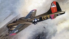 Bomber Boeing airplanes flying fortress b17