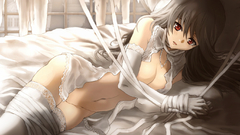 Bondage bottomless red eyes