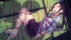 Bondage ecchi barefoot bike