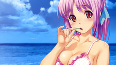 Boobs bikini cherries pink