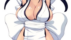 Boobs blue eyes maid