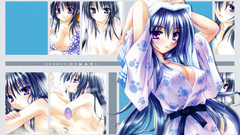 Boobs cleavage long hair