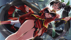 Boobs glasses long hair