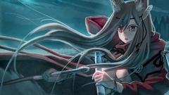 Boobs nekomimi heterochromia animal