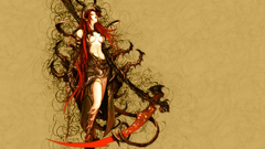 Boobs woman fantasy scythe