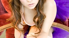 Boobs woman Flowers asians