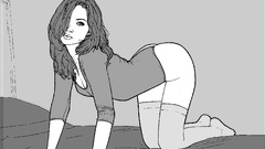 Boobs woman stockings ass