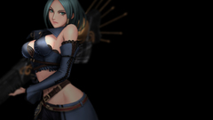 Boobs woman weapons green