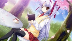 Books Anime anime girls school uniforms momono shiori 