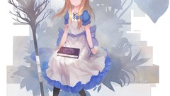Books Anime dress blondes anime girls blue eyes touhou kirisame 