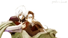 Books Anime sleeping glasses white hair brunettes pandora 