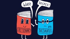 Books Dictionary blue background funny