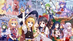 Books dress hats red eyes buildings bows chains pants blondes 