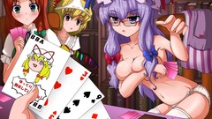 Books glasses Cards poker magician Vampires Library bows 