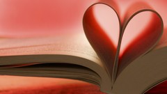 Books Hearts pages