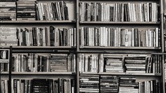 Books interior shelf Library