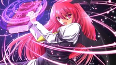 Books wings dress tie fireflies fangs red eyes beams long hair 