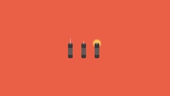 Boom minimalistic artwork tick