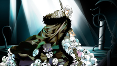 Boots skulls red eyes