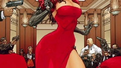 Boots woman Guns red