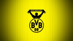 Borussia Dortmund bvb logo Minimalism yellow background Sport