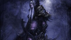 bow elves pointed ears night elves blonde video games PC gaming