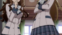 Bows blondes green eyes brunettes school uniforms hair bow 