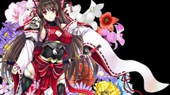 Bows sideboobs shrine maiden