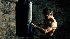 Boxer boxing mma punching bag