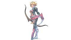 Brave bows story anime girls short hair artwork