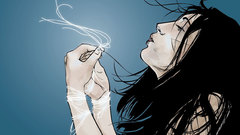 Breathless revision girl abstract