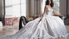 Brides wedding dresses long