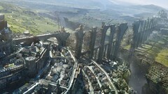 Bridge fantasy art fantasy city cityscape