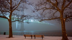 Bridges brooklyn bridge bench