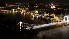Bridges budapest rivers cityscapes night sky elisabeth budapest 