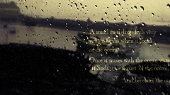 Bridges poem water drops