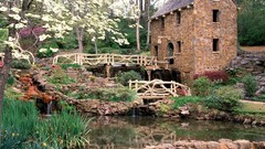 Bridges rocks architecture Mills arkansas ponds
