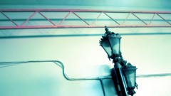 Bright modern architecture lamppost