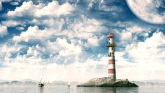 Bright moons Photo manipulation