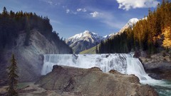 British Columbia falls national park kicking