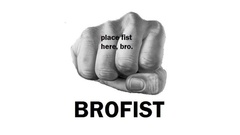 Bro fist white background