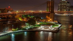 Brooklyn bridge new york city city night