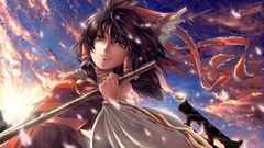 Brooms scenic hakurei reimu