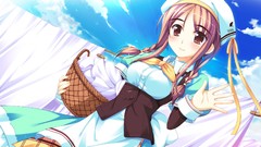 Brown anime girls shukufuku no campanella game cg Nina