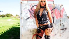 Brown blondes indian models nude Leather Jacket huge boobs 